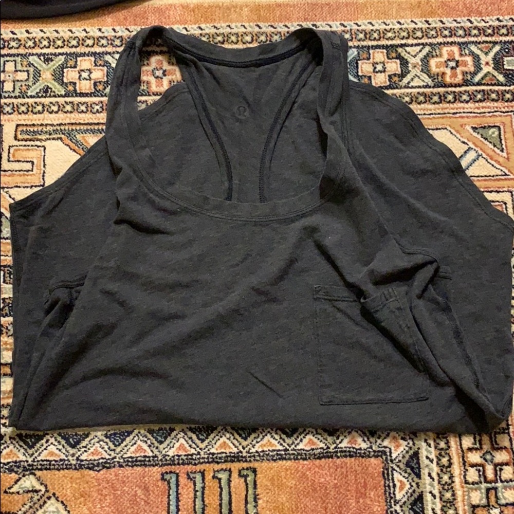 Gray lululemon Y tank